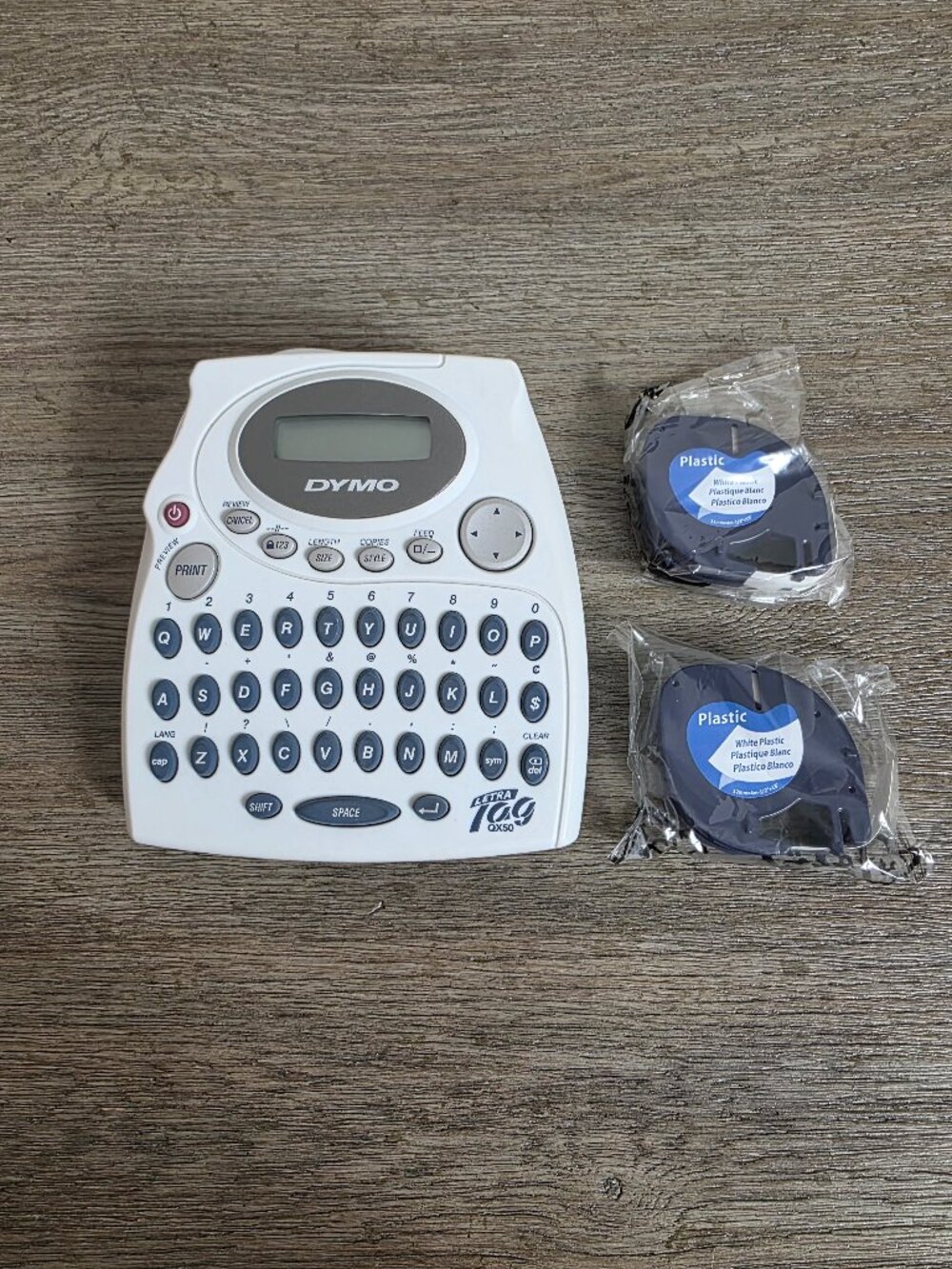 DYMO LetraTag QX50 Electric Label Maker and Replacement Labels